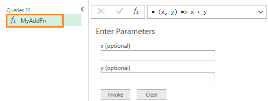Define myAddFn function
